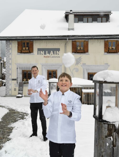 Dario et son fils Jan (9 ans) Cadenau